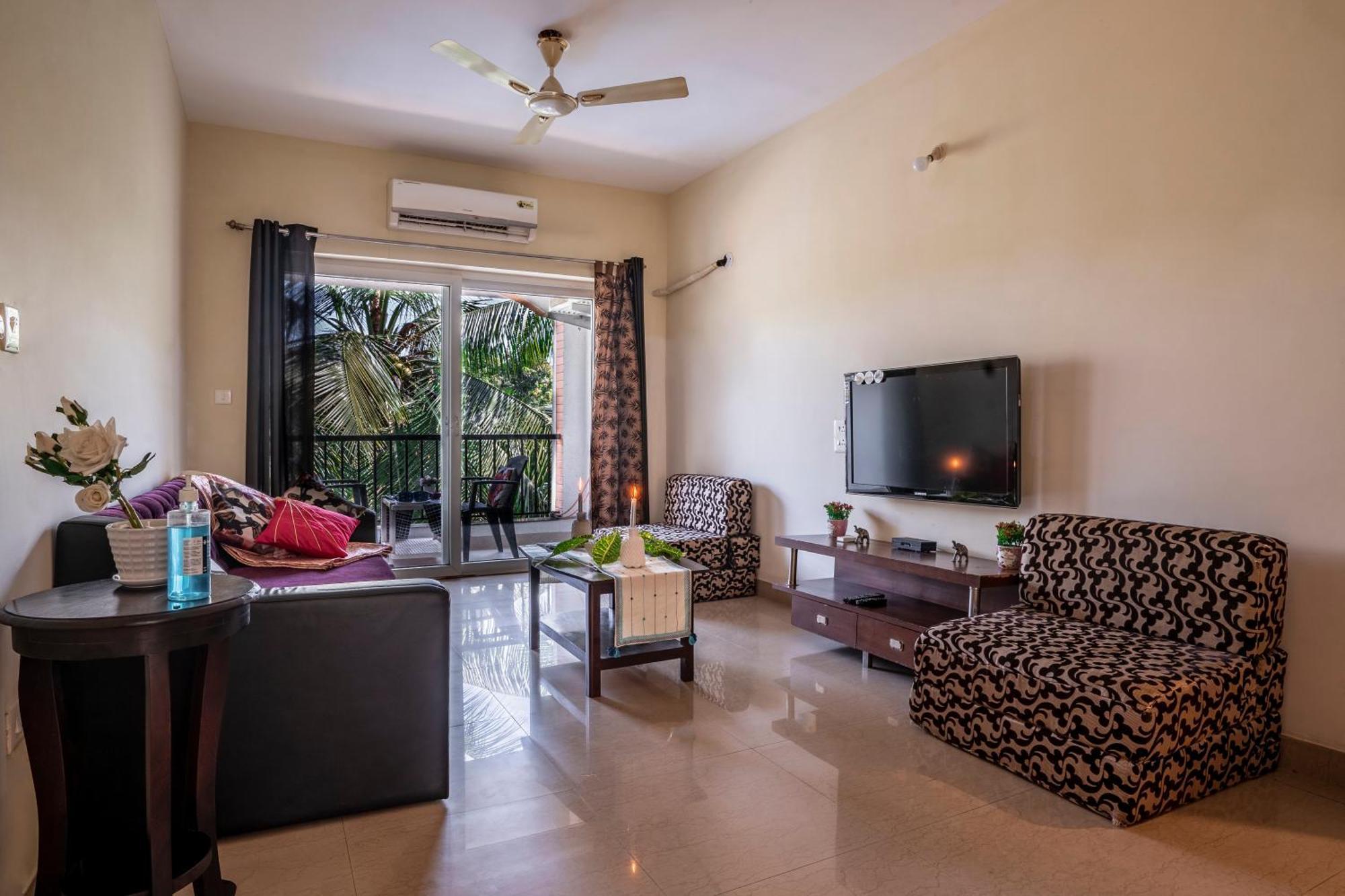 Goa Chillout Apartment - 1Bhk, Baga Zewnętrze zdjęcie